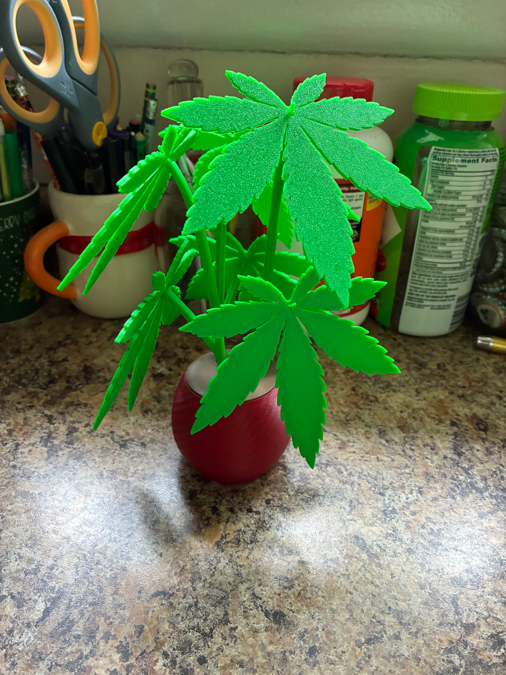Weed Plant Leaf Coasters
