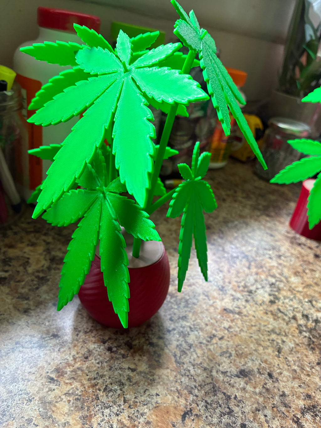 Weed Plant Leaf Coasters