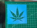 Weed Leaf Stencil