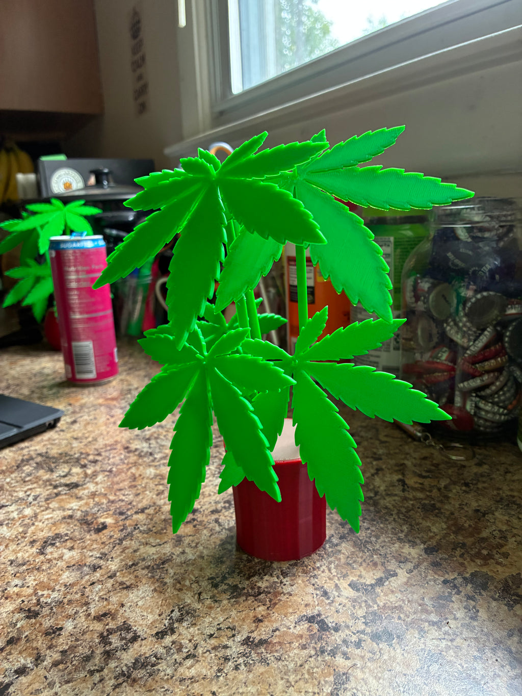 Weed Plant Leaf Coasters