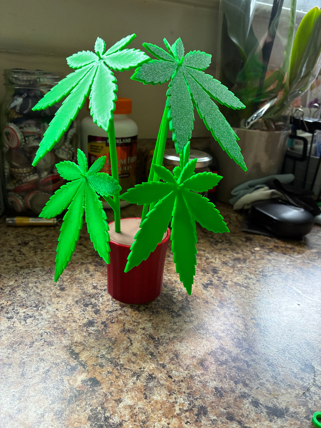 Weed Plant Leaf Coasters
