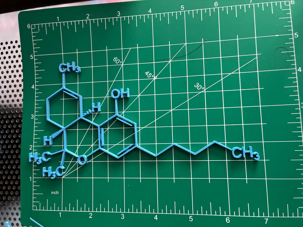 THC Molecule Wall Art