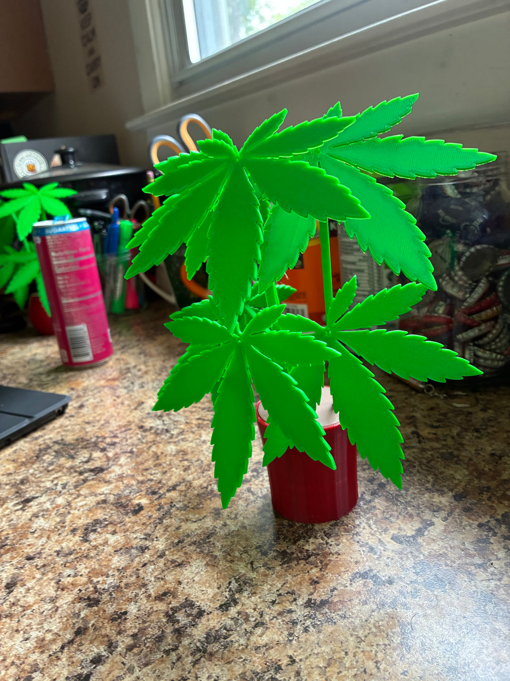 Weed Plant Leaf Coasters