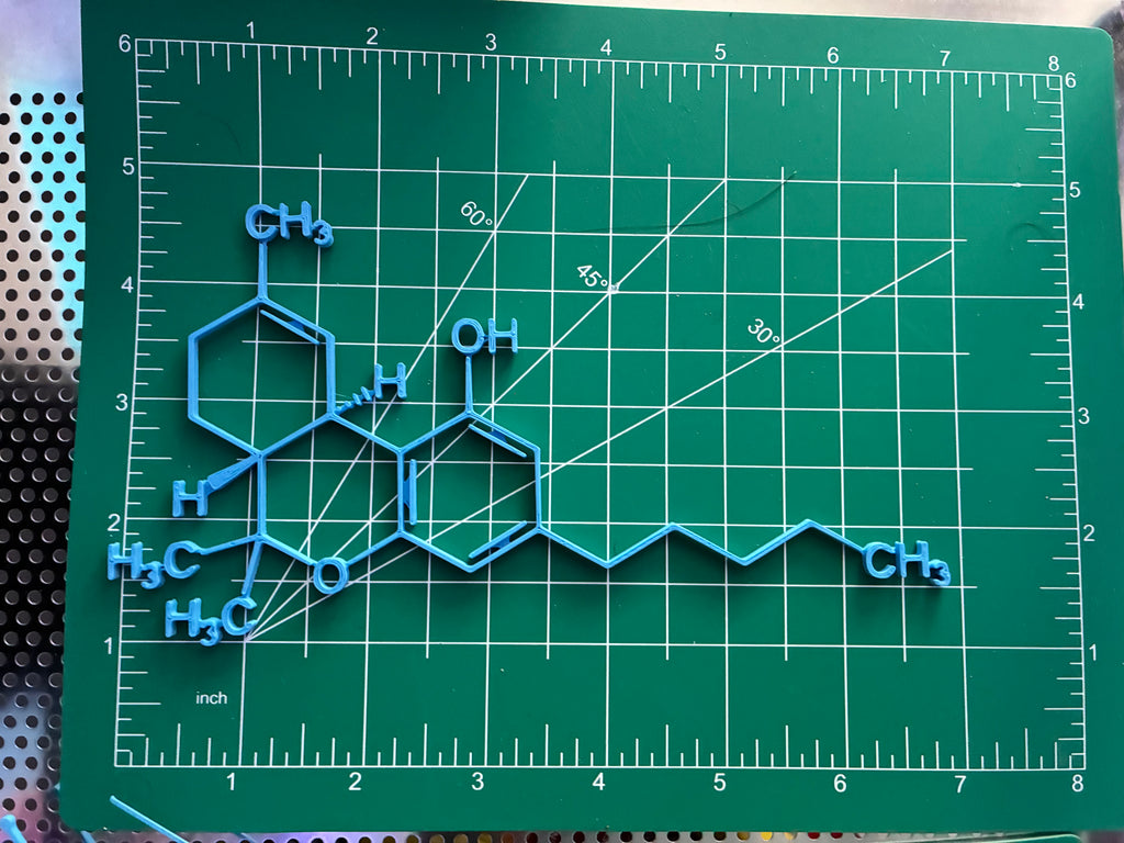 THC Molecule Wall Art